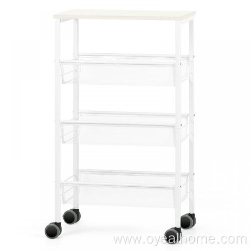 Three-Tier Basket Removable Multifunctional Cart